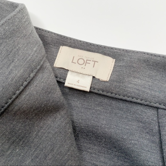 Ann Taylor LOFT Colorblock Gray Pencil Skirt Sz 4 - Picture 5 of 6